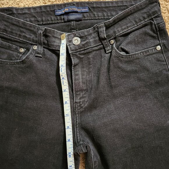 Levi's Women's Black Mid Rise Skinny Jeans 10M - Picture 7 of 9
